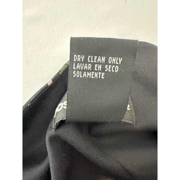 Vintage Positive Attitude Midi Dress Petite 12 P Dark Floral Fairy Whimsigoth - Picture 4 of 7